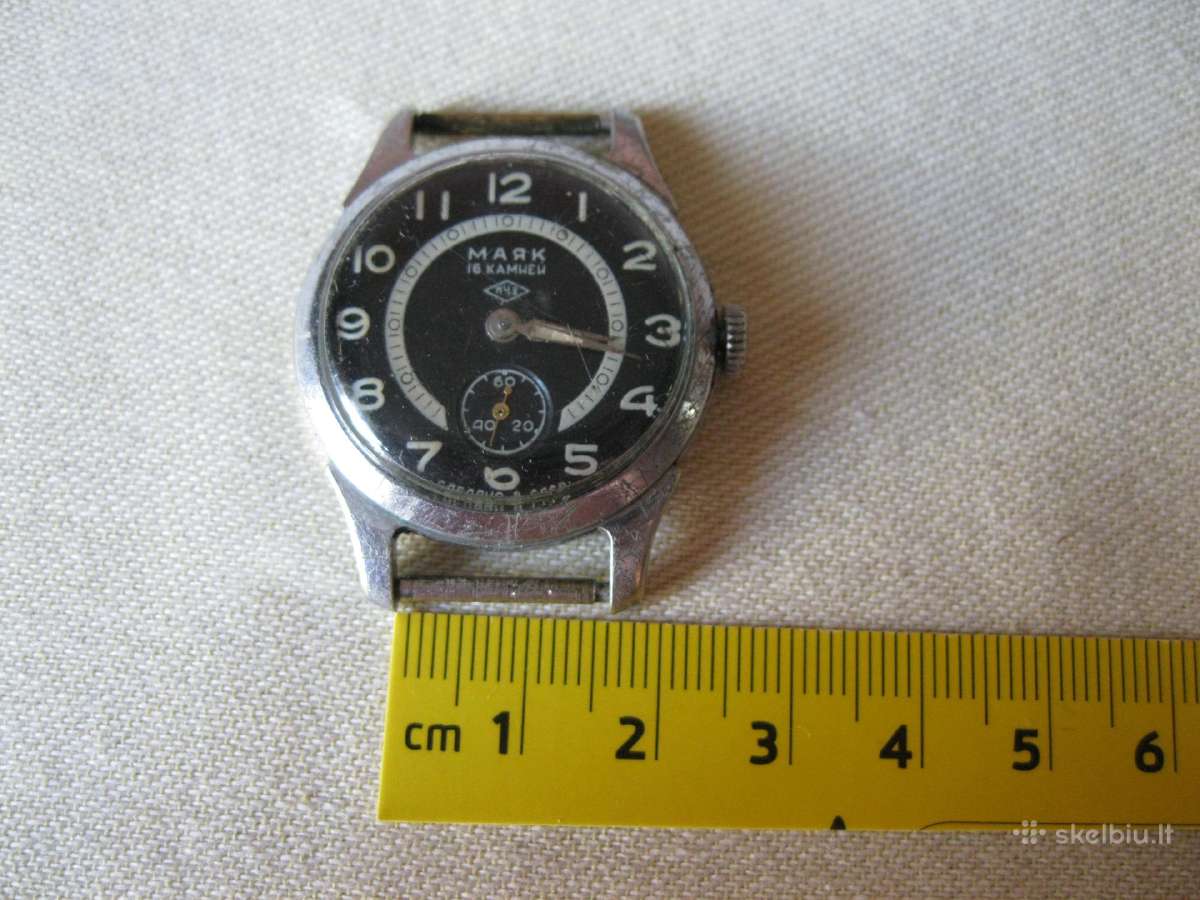CCCP mechaninis laikrodis Majak .zr. foto.
