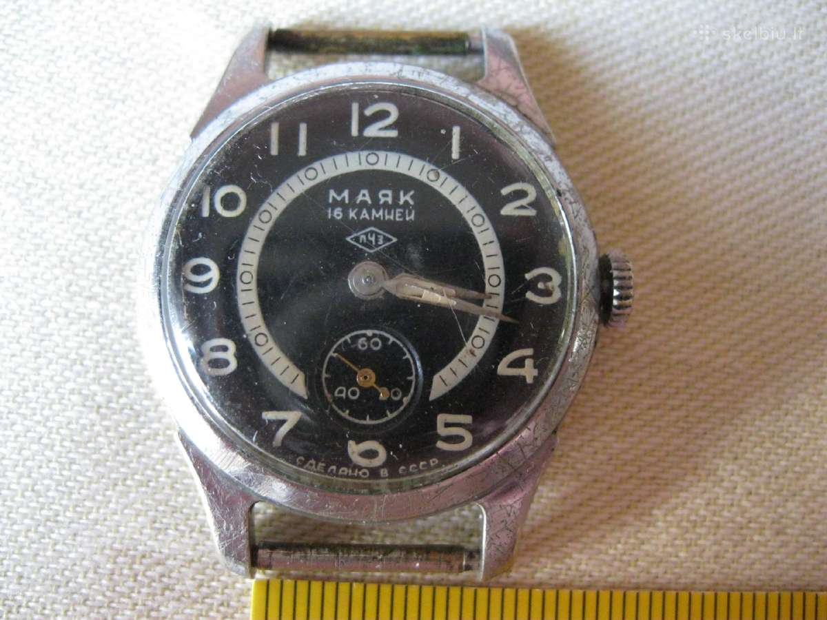CCCP mechaninis laikrodis Majak .zr. foto. - nuotraukos Nr. 2