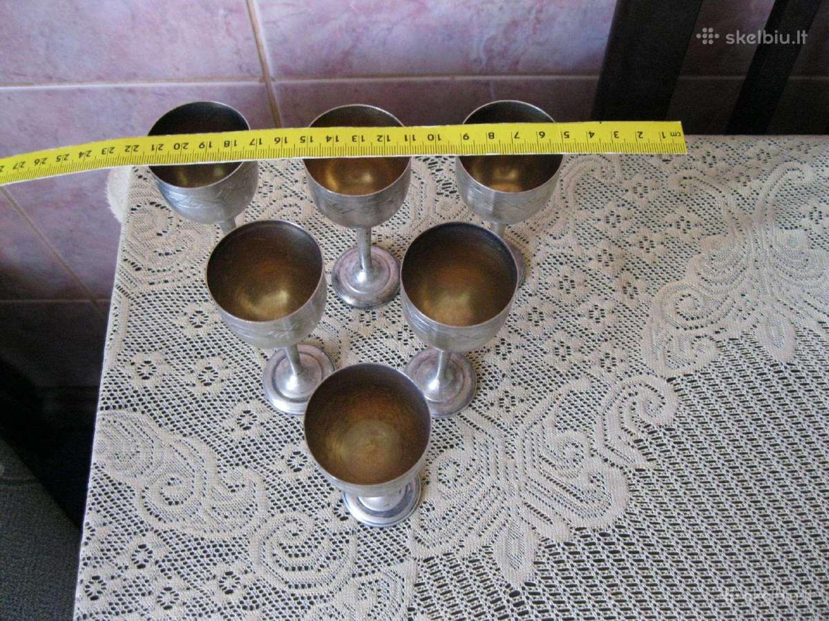 Sidabras Taurelės 6 vnt .zr. foto. 875 - nuotraukos Nr. 5