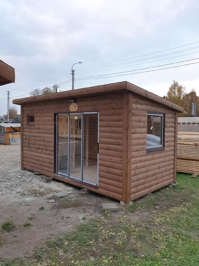 Pirtys, medinis sodo namelis,kubilai,pavesinės - nuotraukos Nr. 23