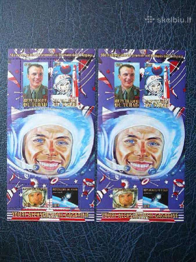 Kosmosas J. Gagarin svarus tch1116(a-b)