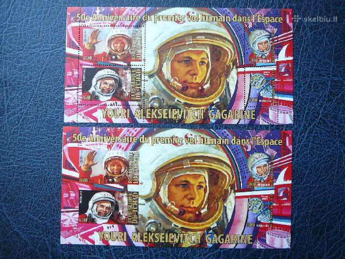 Kosmosas J. Gagarin svarus tch1117(a-b)