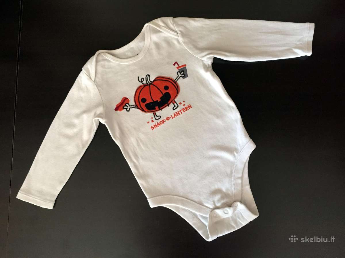 Old Navy Halloween bodžiukas su moliūgu 12-18m