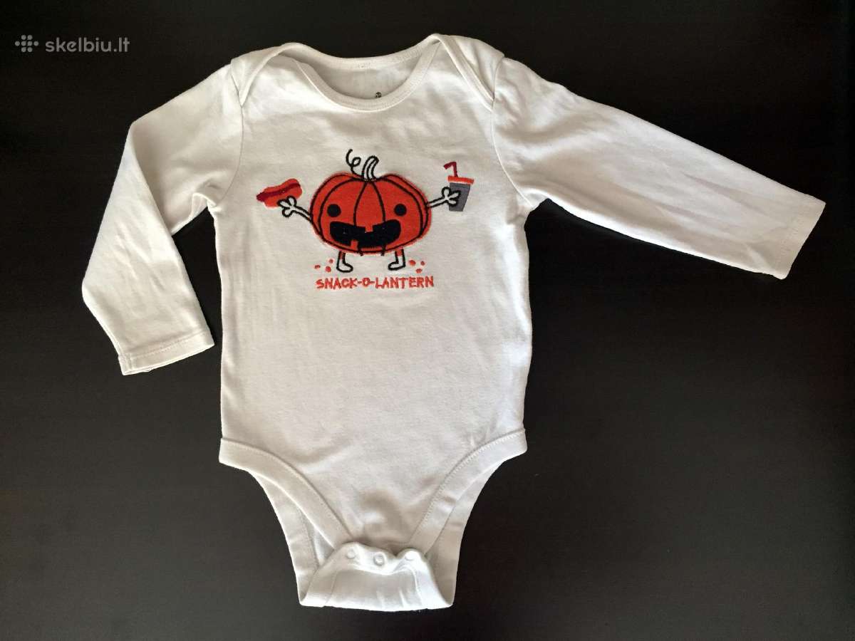 Old Navy Halloween bodžiukas su moliūgu 12-18m - nuotraukos Nr. 3