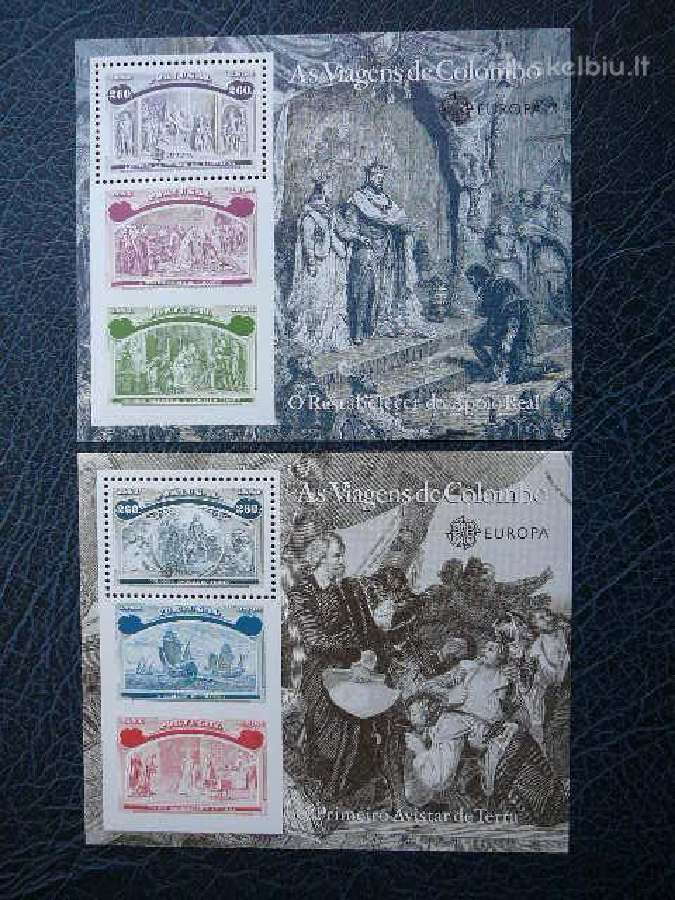 Burlaiviai Kolumbas Ispanija 6 blokai Mnh esp3066 - nuotraukos Nr. 2
