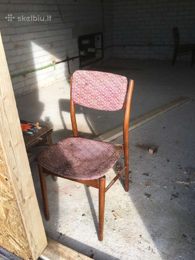 Mid-century Senoviška kėdė liko 1 vnt. - nuotraukos Nr. 3