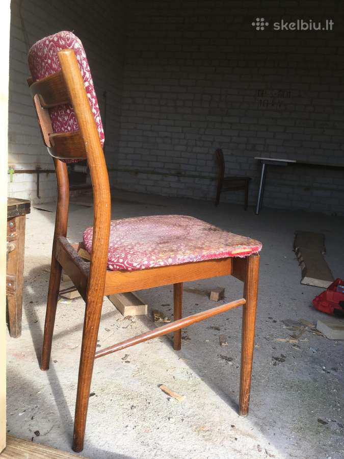 Mid-century Senoviška kėdė liko 1 vnt. - nuotraukos Nr. 5