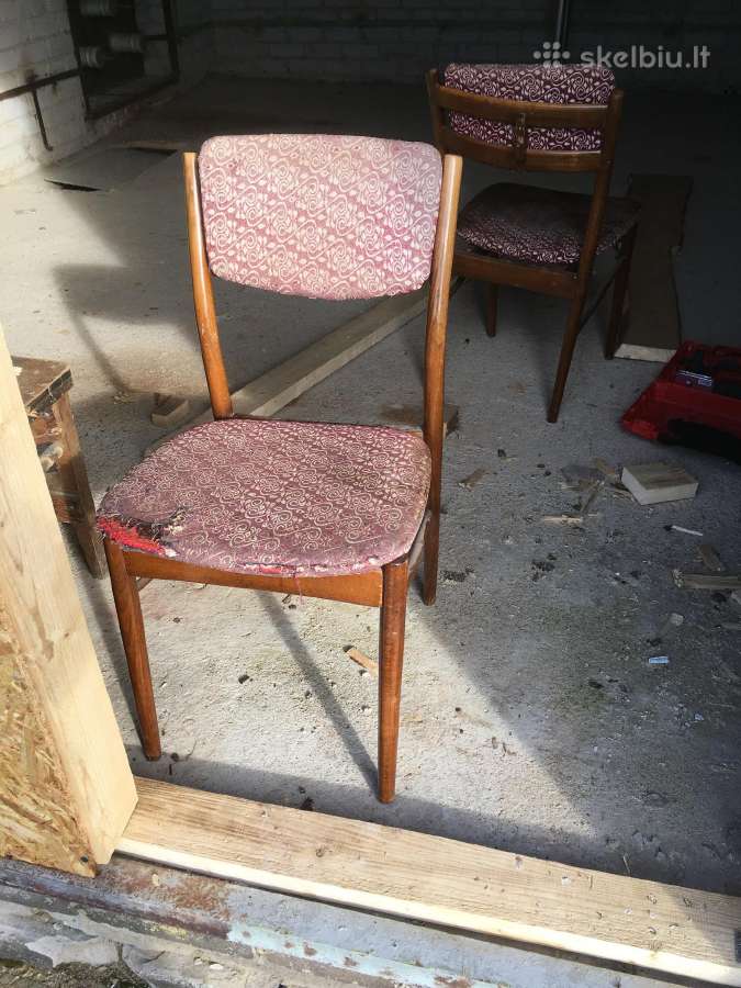 Mid-century Senoviška kėdė liko 1 vnt. - nuotraukos Nr. 6