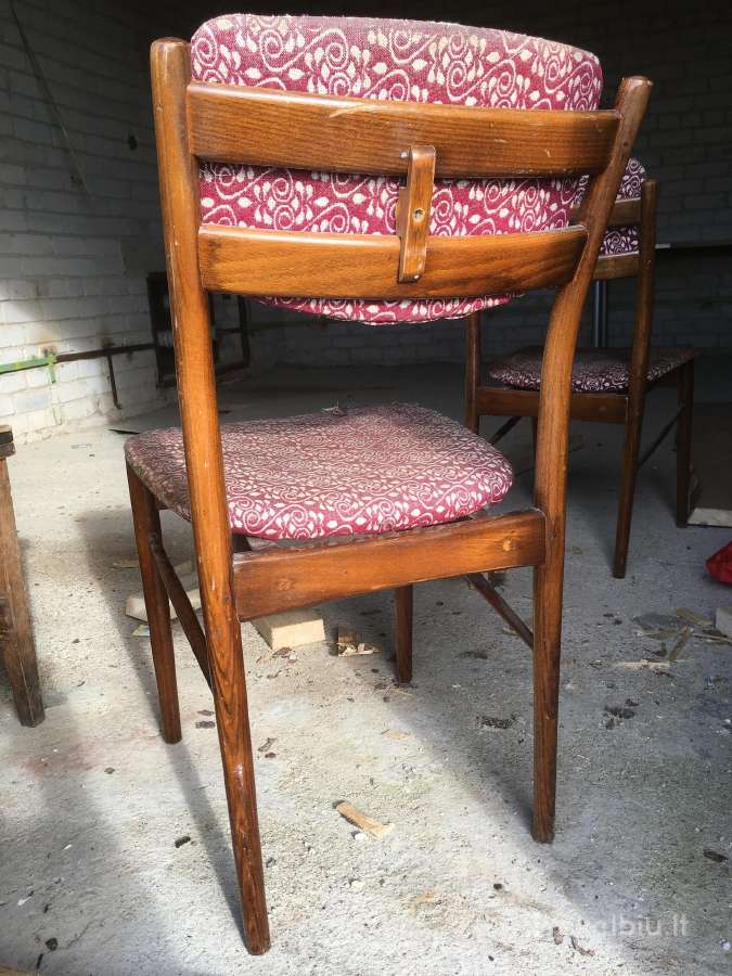 Mid-century Senoviška kėdė liko 1 vnt. - nuotraukos Nr. 9