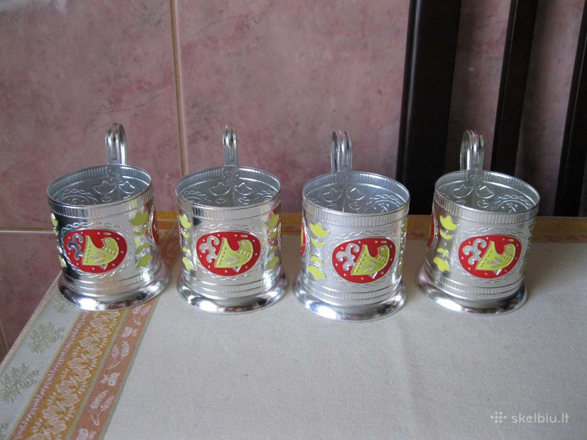 CCCP podstakanikai 4 vnt. –.zr. foto.
