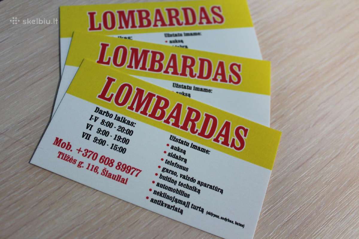 Lombardas Šiauliuose Tilžės g. 116 - nuotraukos Nr. 7