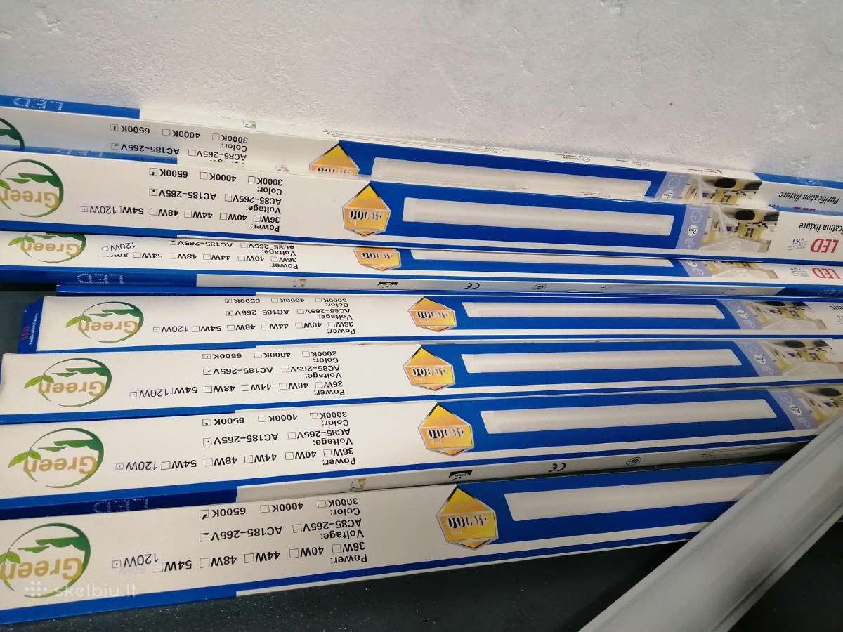 LED šviestuvai 40-160w-480w.6500/4000k 60/120cm T8 - nuotraukos Nr. 5