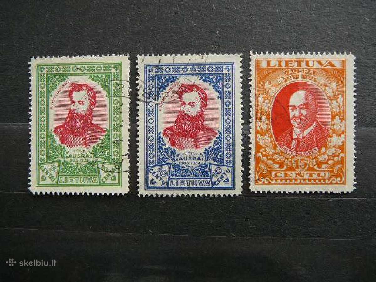 Lietuva 1933 Septyndieniai antsp. lit356/8aa