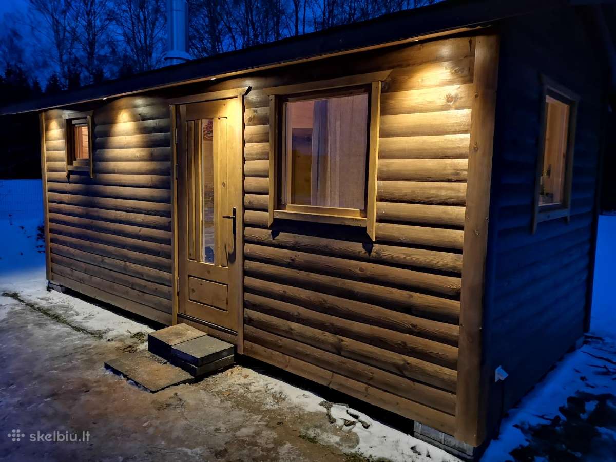 Pilnai įrengta apšiltinta karkasinė pirtis su dušu - nuotraukos Nr. 30