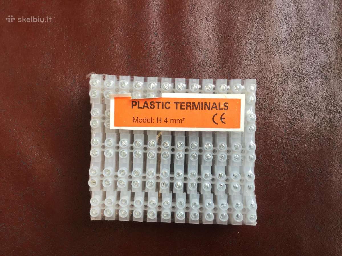 Plastic terminals sujungimo kaladeles
