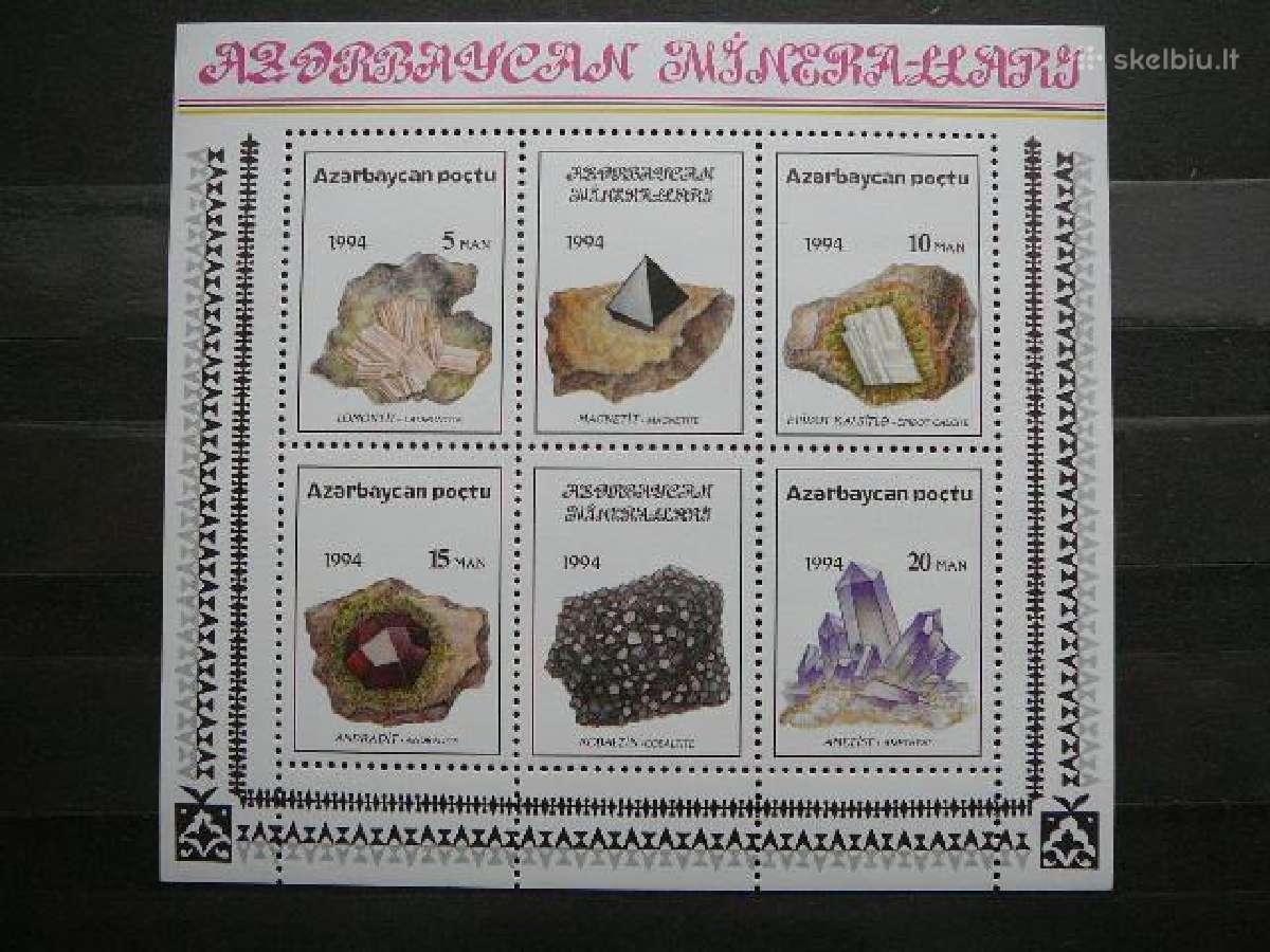 Mineralai Azerbaidzanas 1994 Mnh zz136p