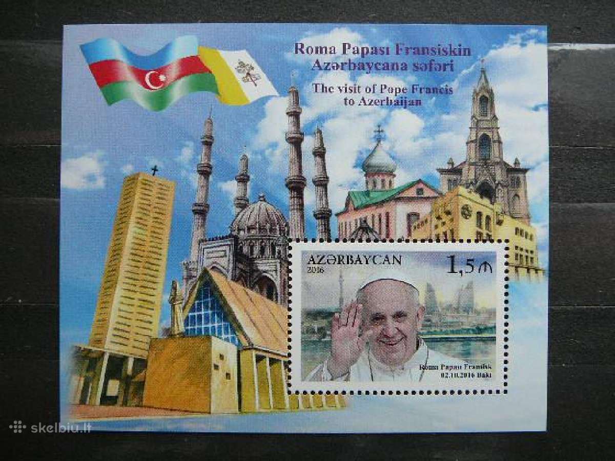 Popiezius Azerbaidzanas 2016 Mnh zz1182