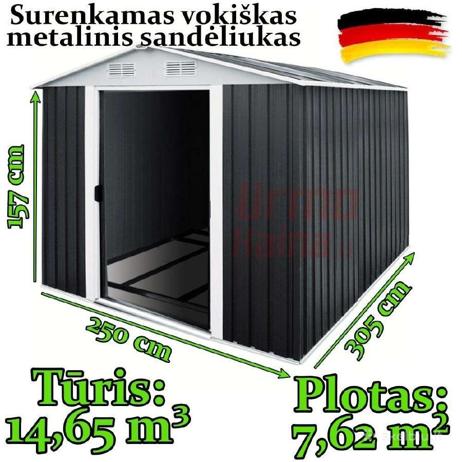 Surenkami metaliniai Sandėliukai su Garantija! - nuotraukos Nr. 4
