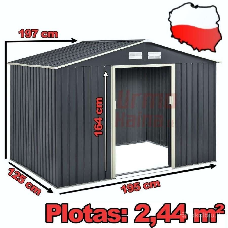 Surenkami metaliniai Sandėliukai su Garantija! - nuotraukos Nr. 5
