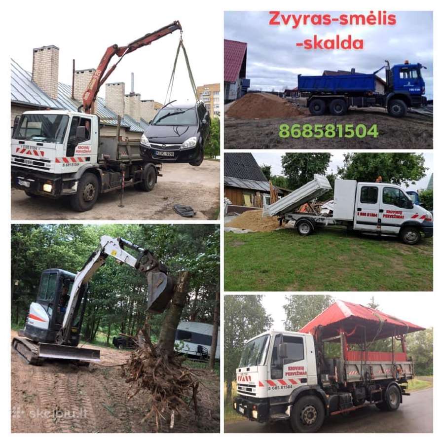 Kroviniu pervežimas/žvyras smėlis skalda iki 2m3 - nuotraukos Nr. 8