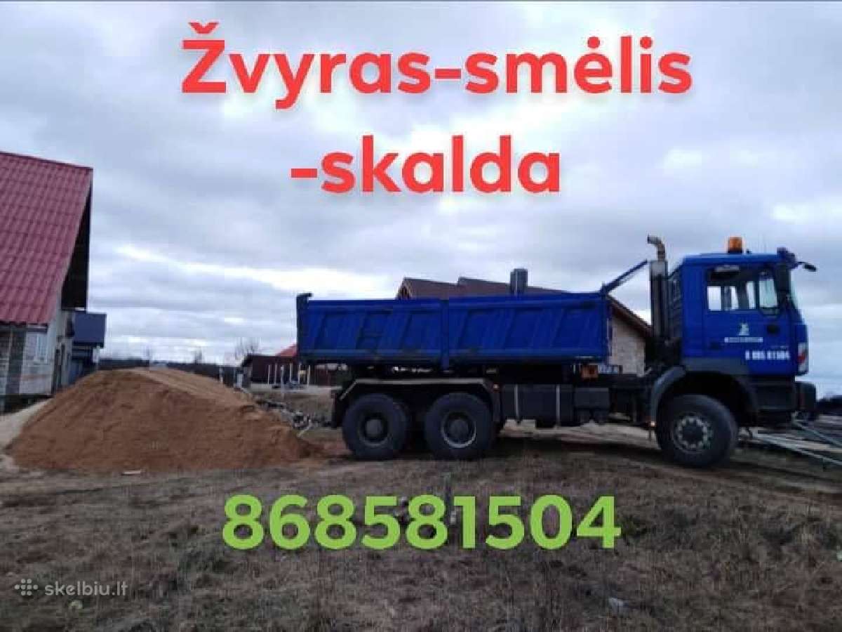 Krovinių pervežimas savivarčiu su kranu/greiferiu! - nuotraukos Nr. 20