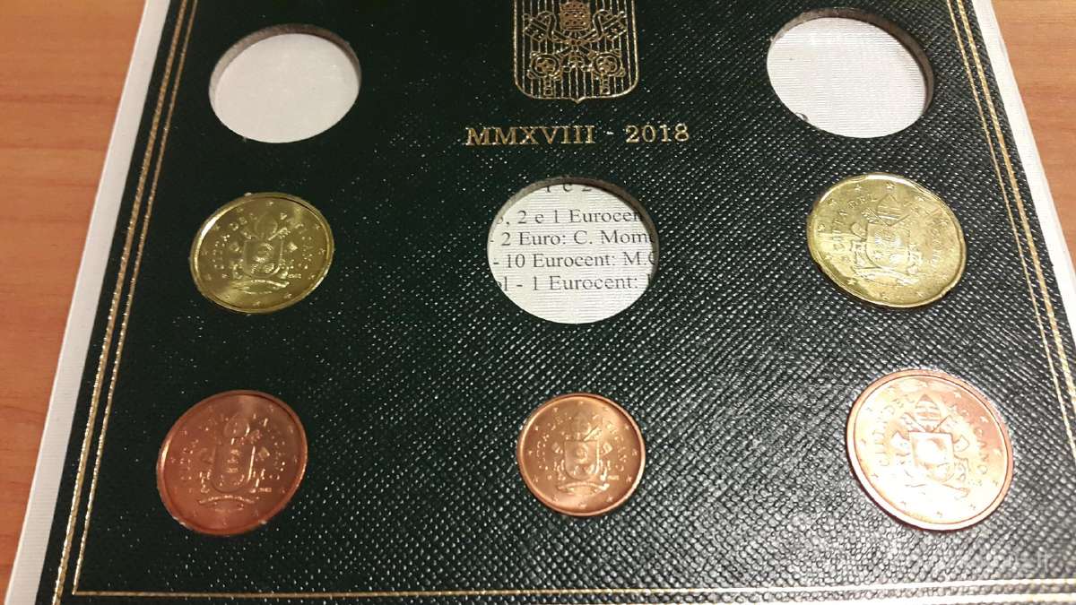 Vatikano,monako,san Marino 1,2,5 euro centai,