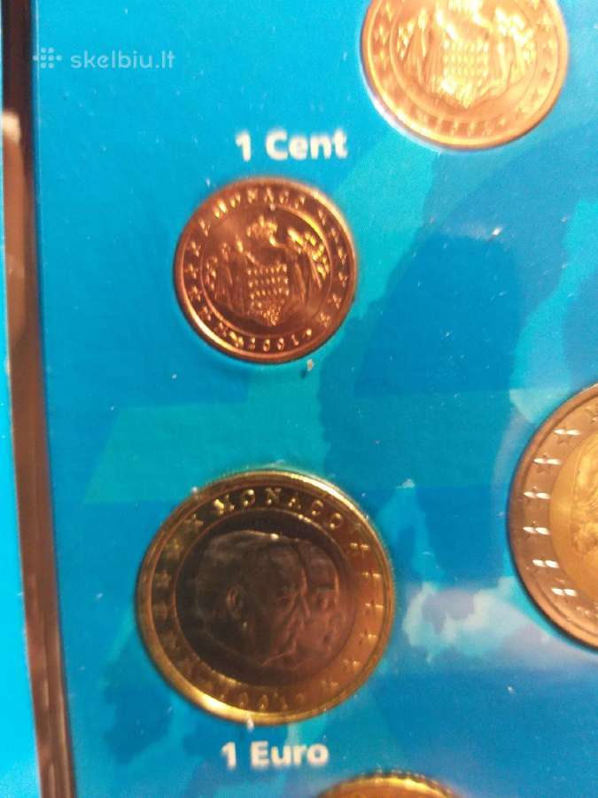 Vatikano,monako,san Marino 1,2,5 euro centai, - nuotraukos Nr. 2