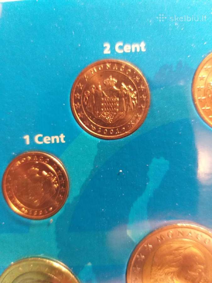 Vatikano,monako,san Marino 1,2,5 euro centai, - nuotraukos Nr. 3