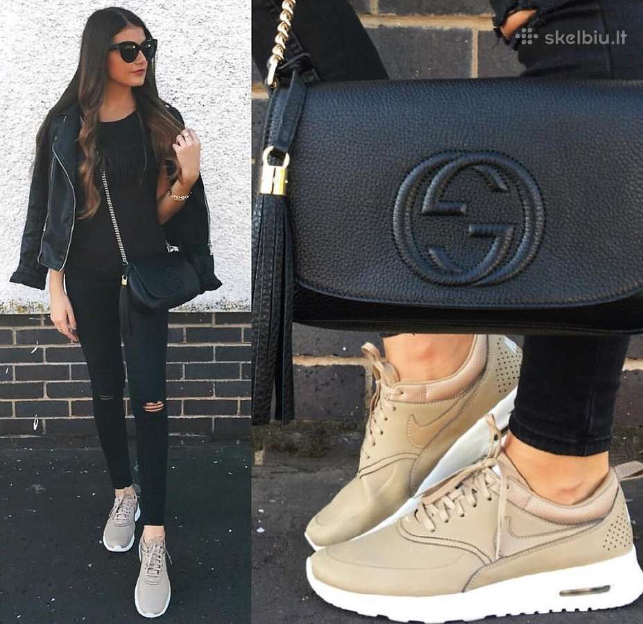 Moteriški nike air thea leather bateliai.