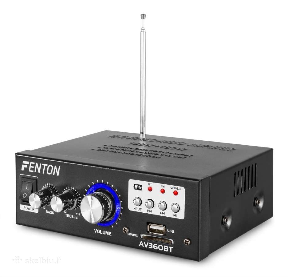 Garso stiprintuvas Av360bt Bluetooth/sd/usb/mp3 - nuotraukos Nr. 3