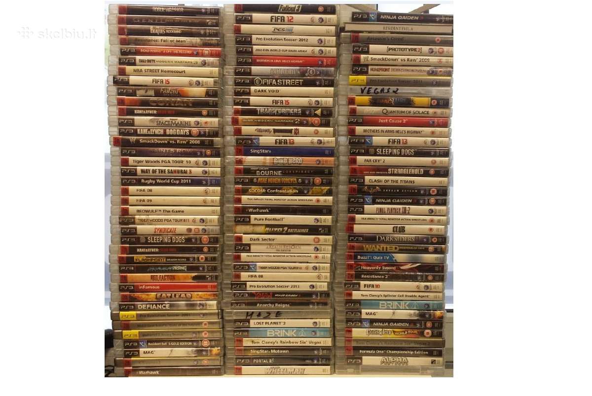 PS3 žaidimai nuo 3 eur.