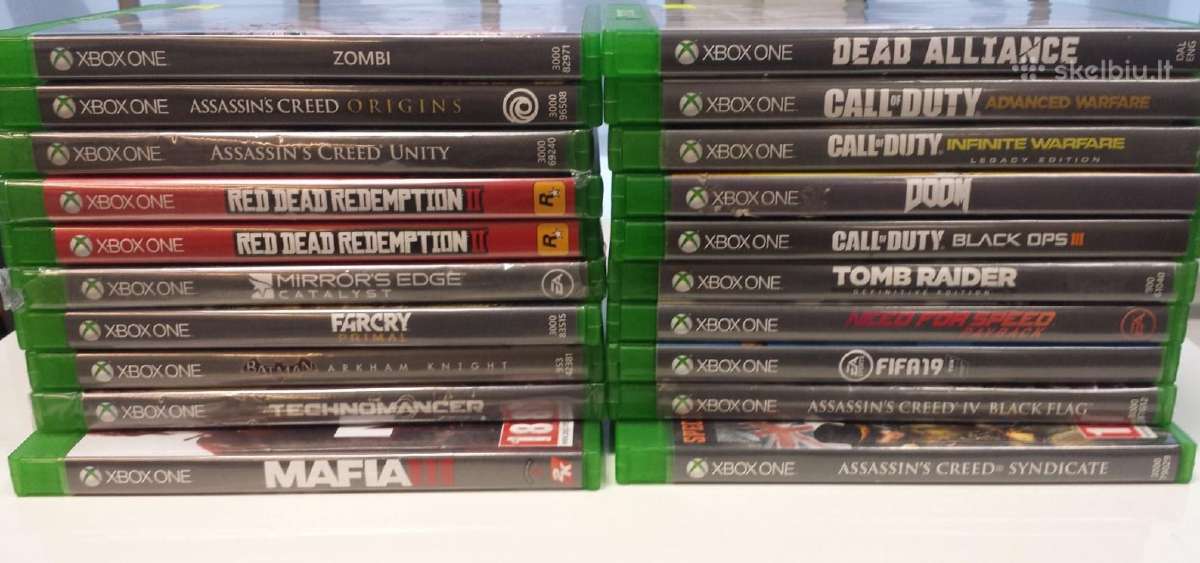 Xbox One žaidimai nuo 10 Eur.