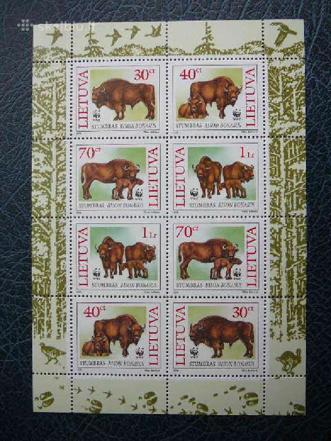 Lietuva 1996 Stumbrai svarus lit599skl