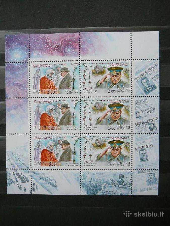 Rusija 2001 Kosmosas J. Gagarinas Mnh s7558kl