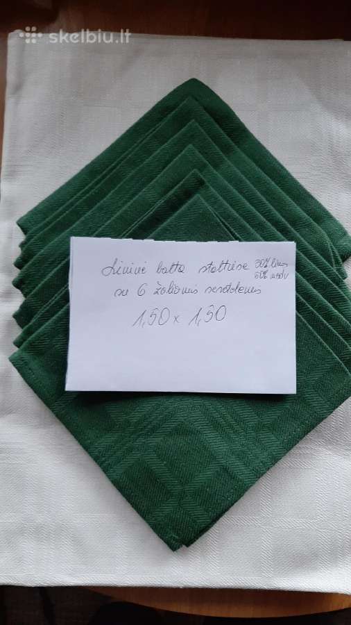 Lininės paklodės 9€ ir lininiai audiniai 4€už 1met - nuotraukos Nr. 7