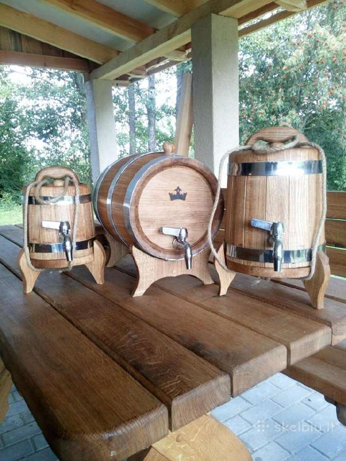 Ąžuolinės bačkutės (statinaitės), duonkubiliai