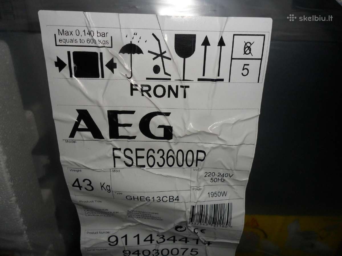 Indaploves Aeg Su Transportavimo Defektu - nuotraukos Nr. 8