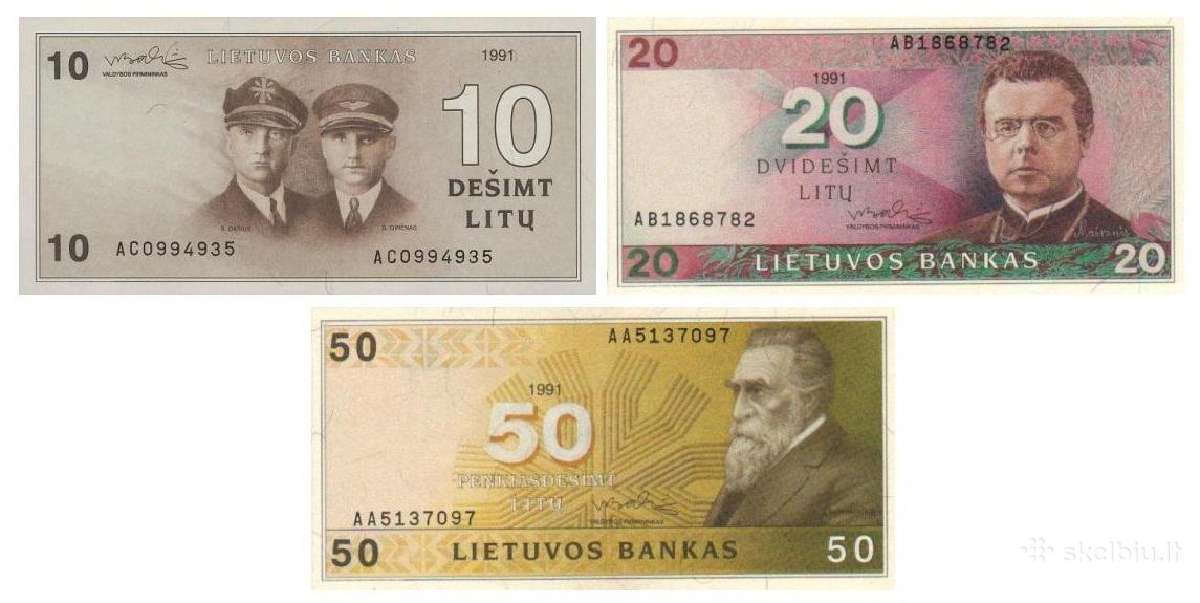 Perku Visus Lietuvos Banknotus - Litus - nuotraukos Nr. 2