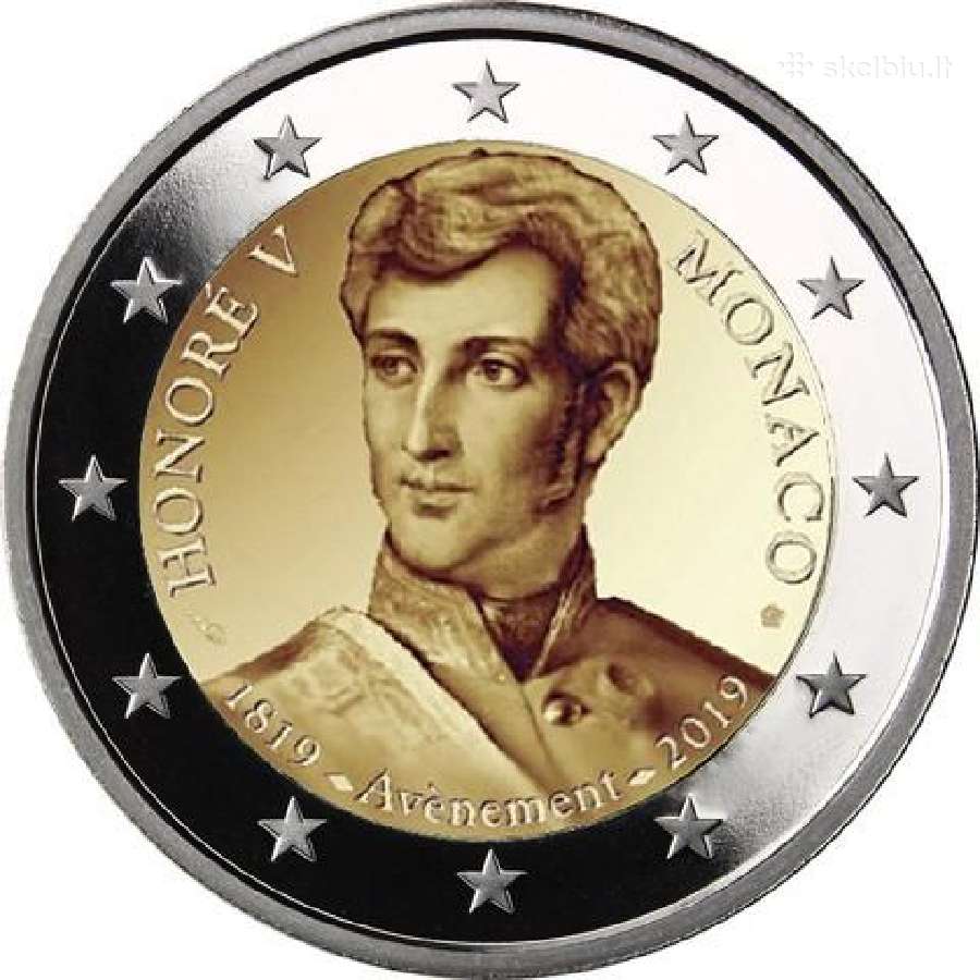 2 eurų Monako Unc proginės monetos - nuotraukos Nr. 4