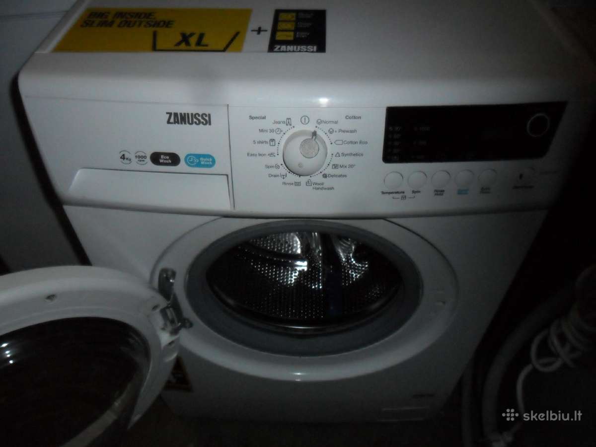 Labai Siaura Skalbimo Masina Zanussi 4kg - nuotraukos Nr. 4