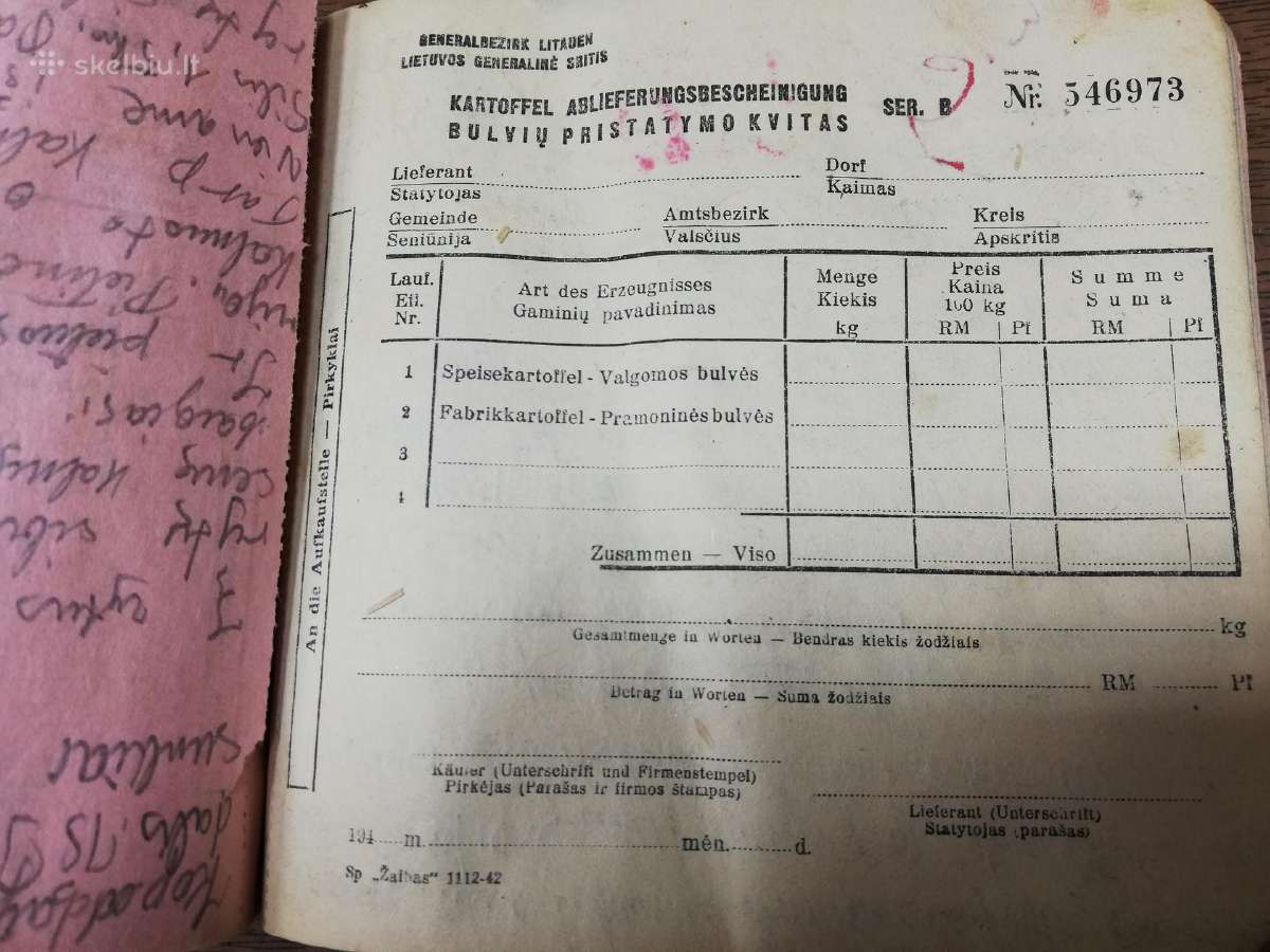 Ww2 vokiški kvitai - nuotraukos Nr. 2