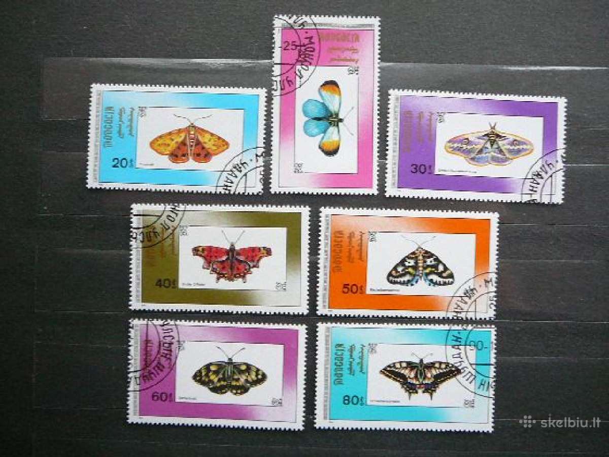 Drugeliai Mongolija 1990 antsp. mng270