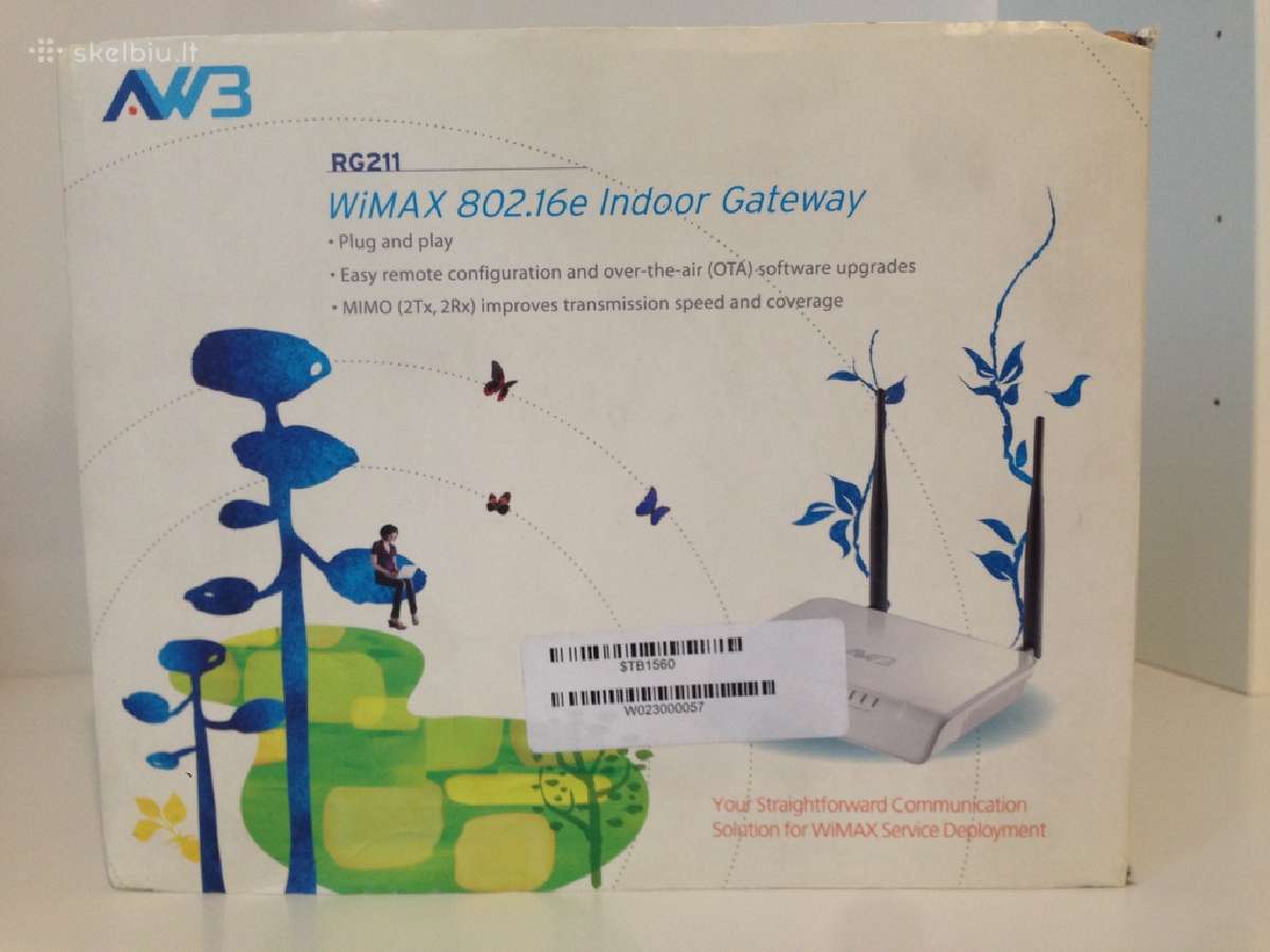 Wimax modemas/gateway Aw3 Rg211 (nesideda Sim) - nuotraukos Nr. 6