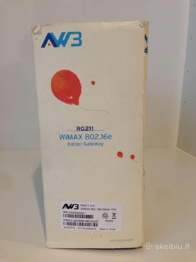 Wimax modemas/gateway Aw3 Rg211 (nesideda Sim) - nuotraukos Nr. 7