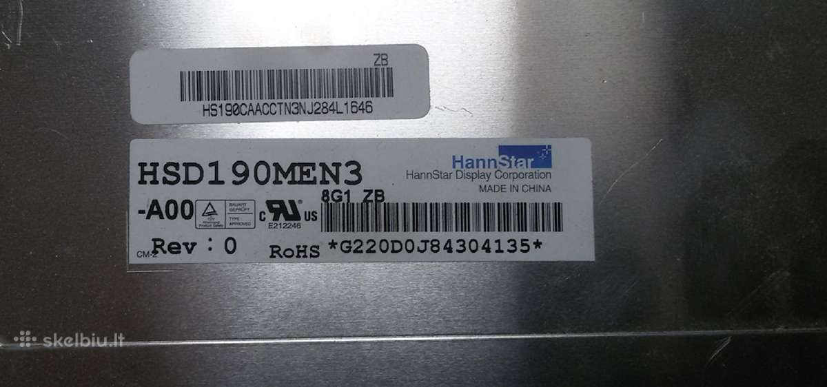 Monitoriaus matrica Hsd190men3