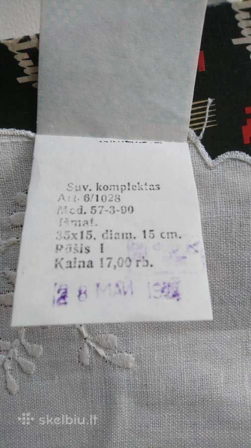 Siuvinėtų servetėlių komplektas - gera dovana - nuotraukos Nr. 4