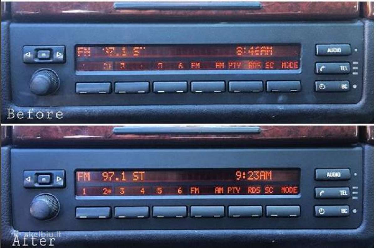 Bmw skydelio LCD pikseliu pixeliu remontas e39 e53 - nuotraukos Nr. 3