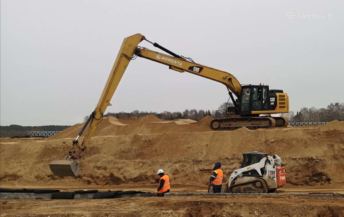 Buldozerių, ekskavatorių, savivarčių sunkvežimių n