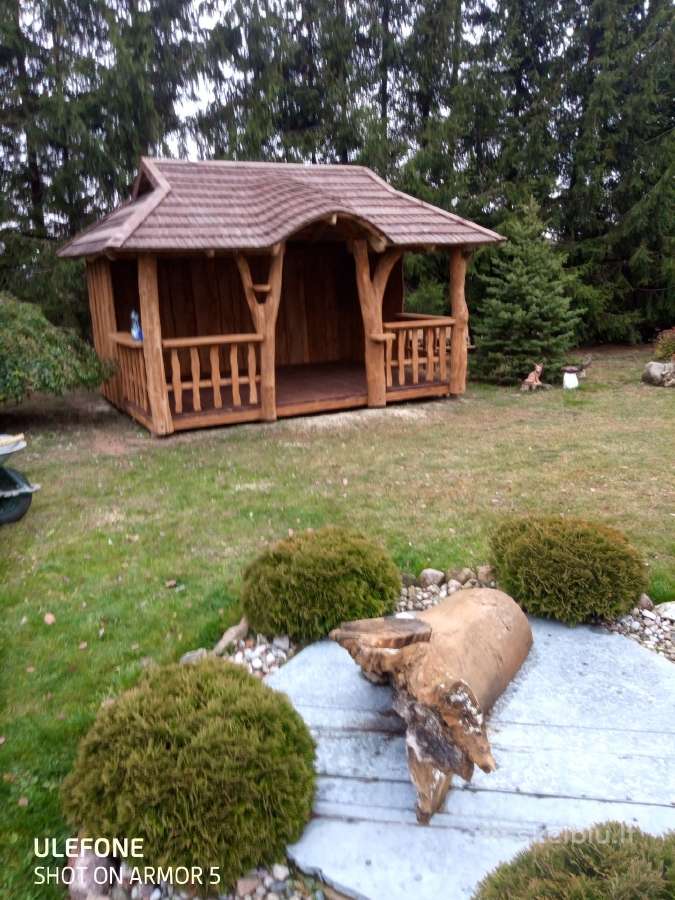 Pavėsinės, šulinio apdaila,vaikų žaidimų aikštelės - nuotraukos Nr. 25