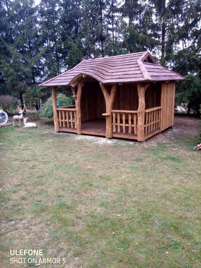 Pavėsinės, šulinio apdaila,vaikų žaidimų aikštelės - nuotraukos Nr. 26